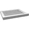 Ekena Millwork Vertical Surface Mount PVC Gable Vent: Functional, w/ 2"W x 2"P Brickmould Sill Frame, 22"W x 18"H GVPVE22X1803SF - alternate 5